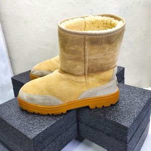 UGG Tan and Cream Suede Winter Boots
